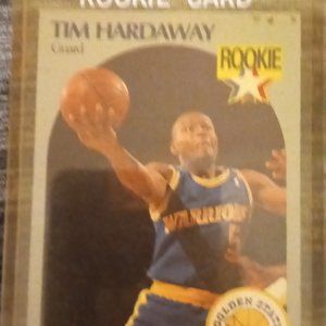 1990 NBAhoops Tim hardaway rookie card